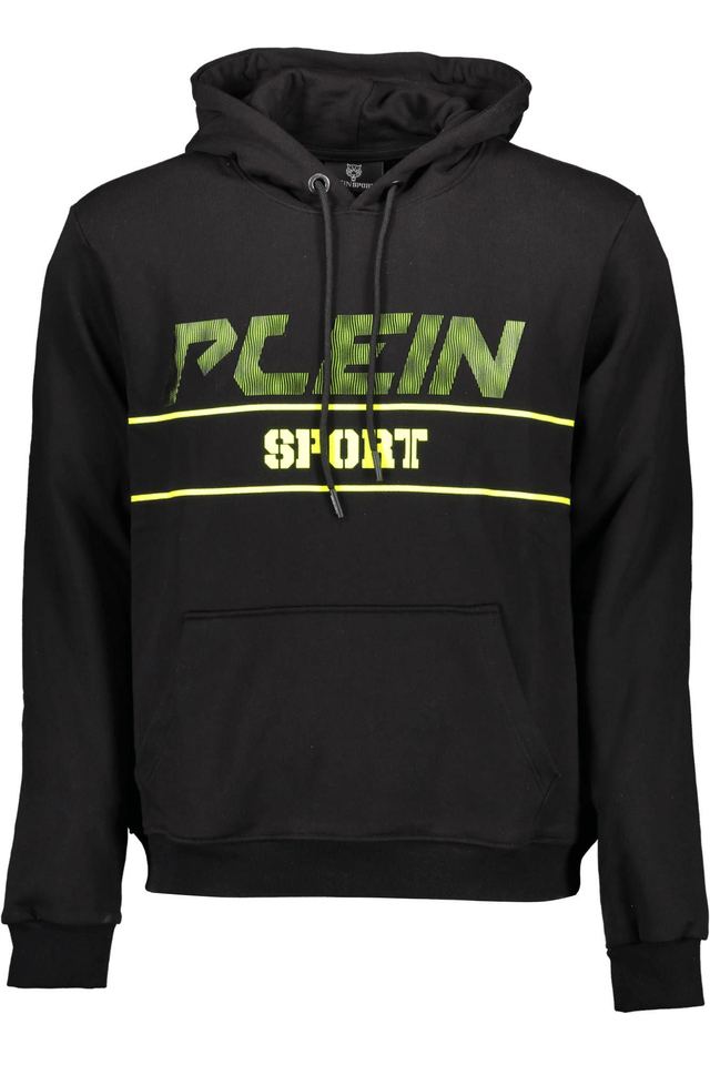 1222PLEIN SPORT FELPA SENZA ZIP UOMO NERO