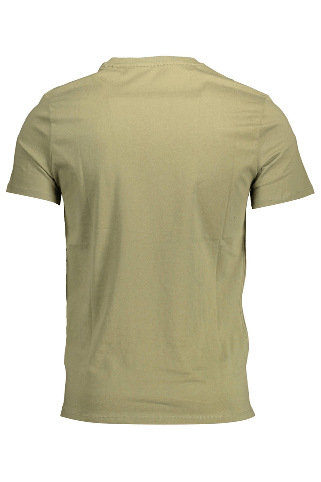 1442GUESS JEANS T-SHIRT MANICHE CORTE UOMO VERDE