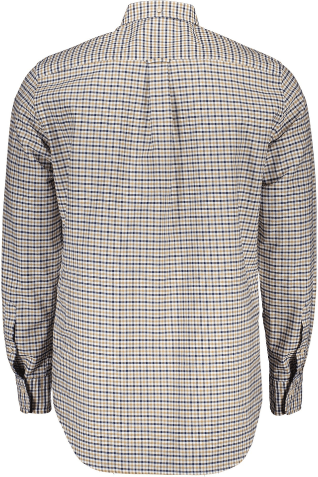 386GANT CAMICIA MANICHE LUNGHE UOMO BEIGE