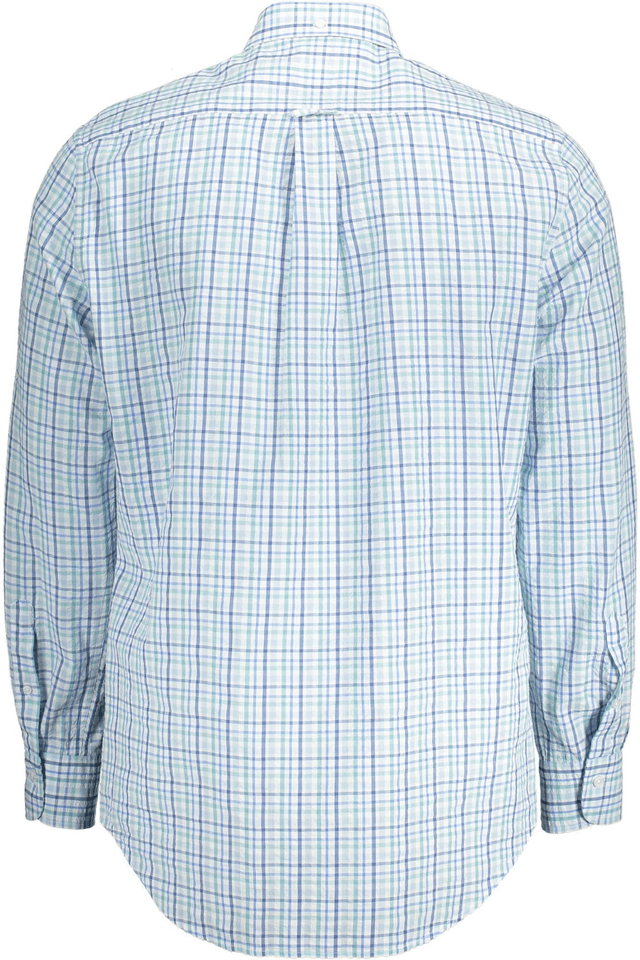 83GANT CAMICIA MANICHE LUNGHE UOMO AZZURRO