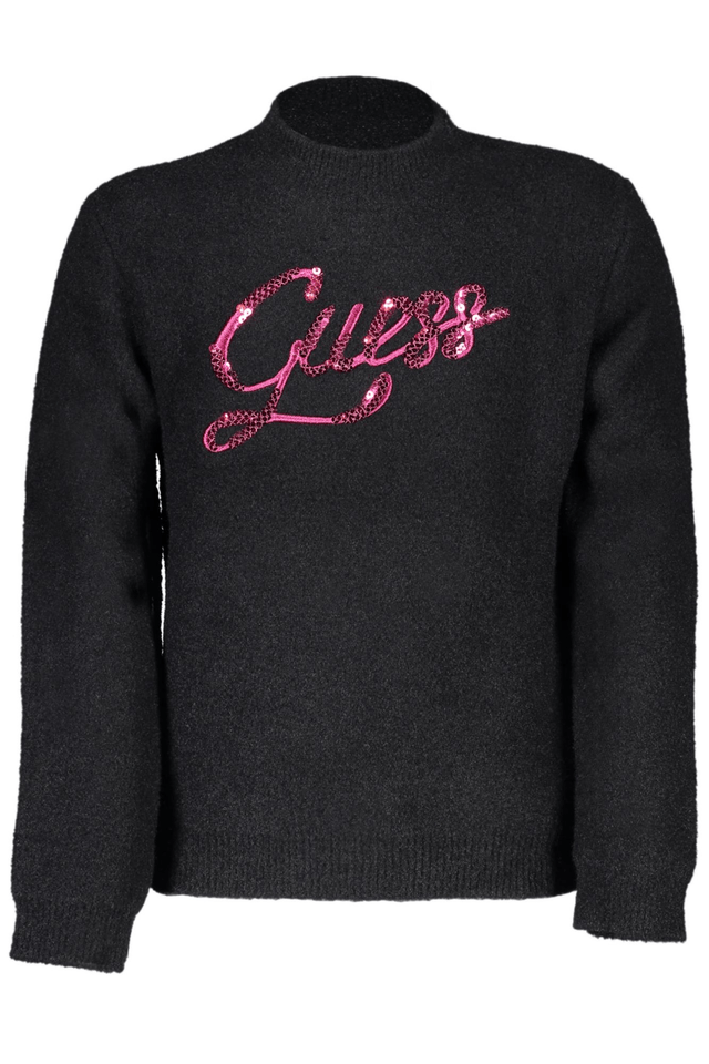 8112GUESS JEANS MAGLIONE BAMBINA NERO