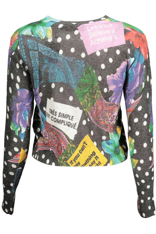 2211DESIGUAL MAGLIA DONNA NERO