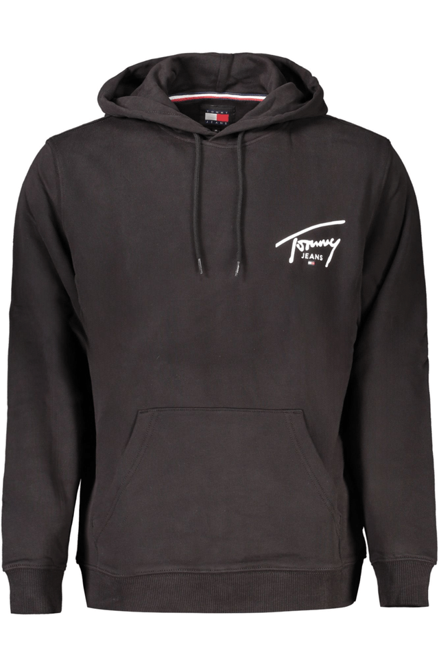 10169TOMMY HILFIGER FELPA SENZA ZIP UOMO NERO