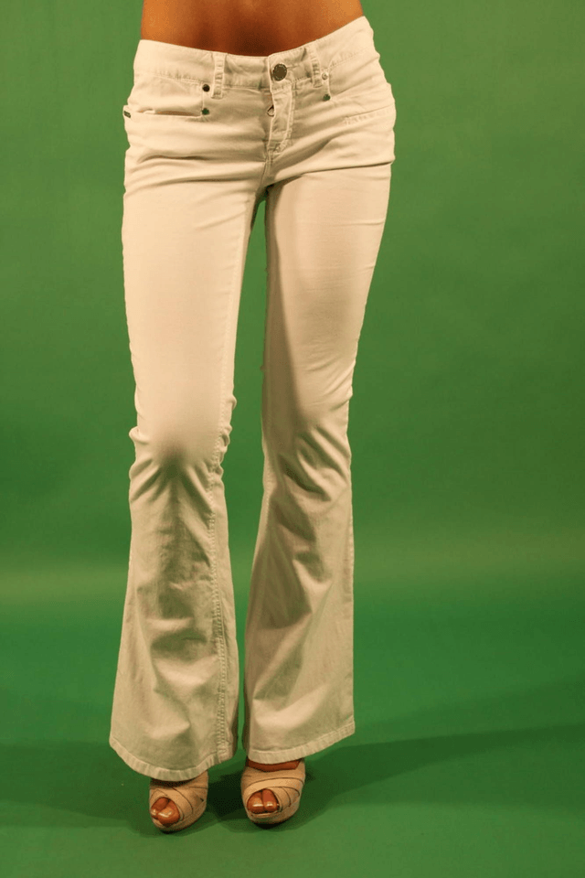 997PAPETE PANTALONE DONNA BIANCO