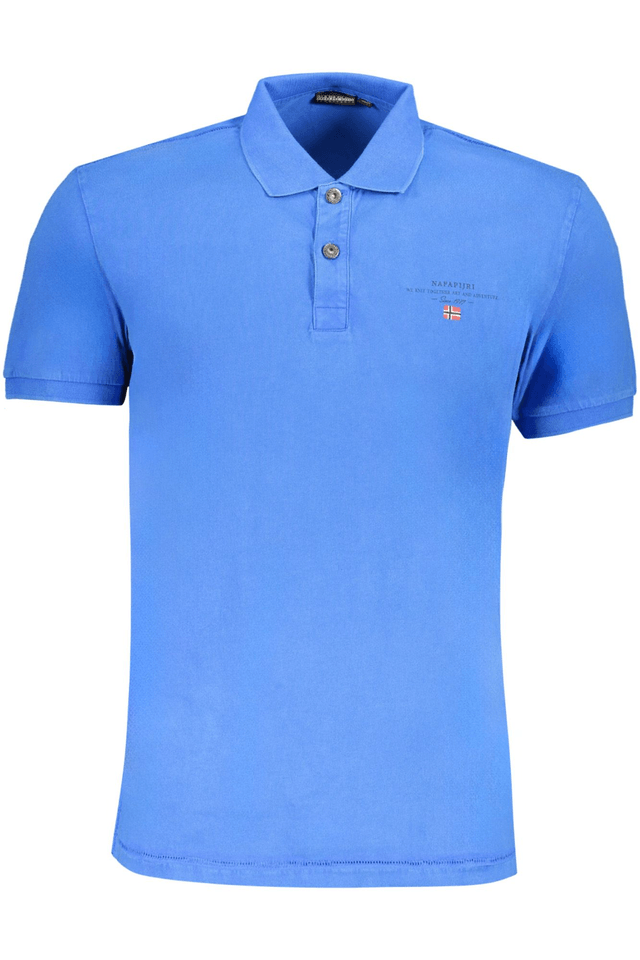 9121NAPAPIJRI POLO MANICHE CORTE UOMO BLU