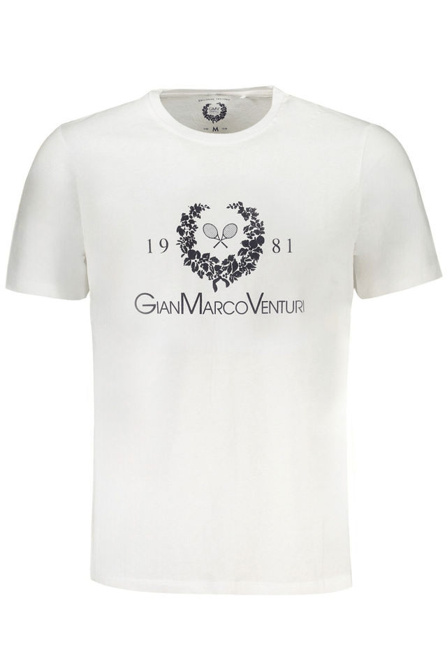 9599GIAN MARCO VENTURI T-SHIRT MANICHE CORTE UOMO BIANCO