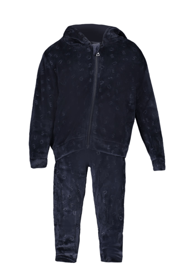 8118GUESS JEANS FELPA CON ZIP BAMBINO BLU