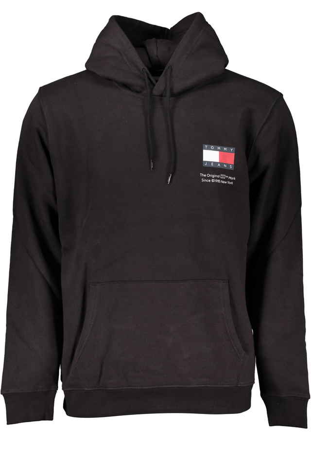 7205TOMMY HILFIGER FELPA SENZA ZIP UOMO NERO