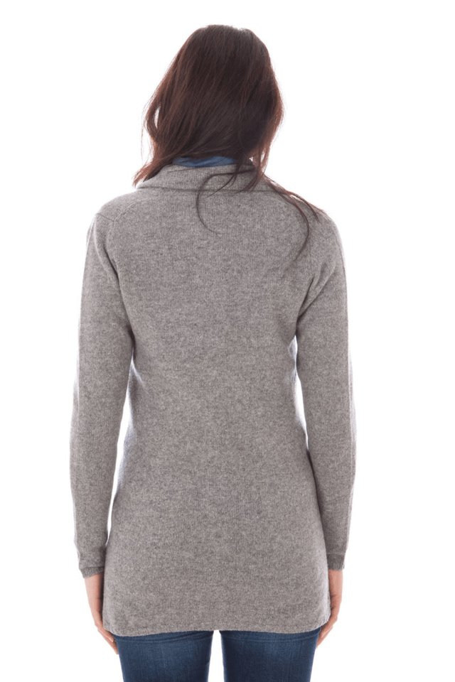 827FRED PERRY CARDIGAN DONNA GRIGIO