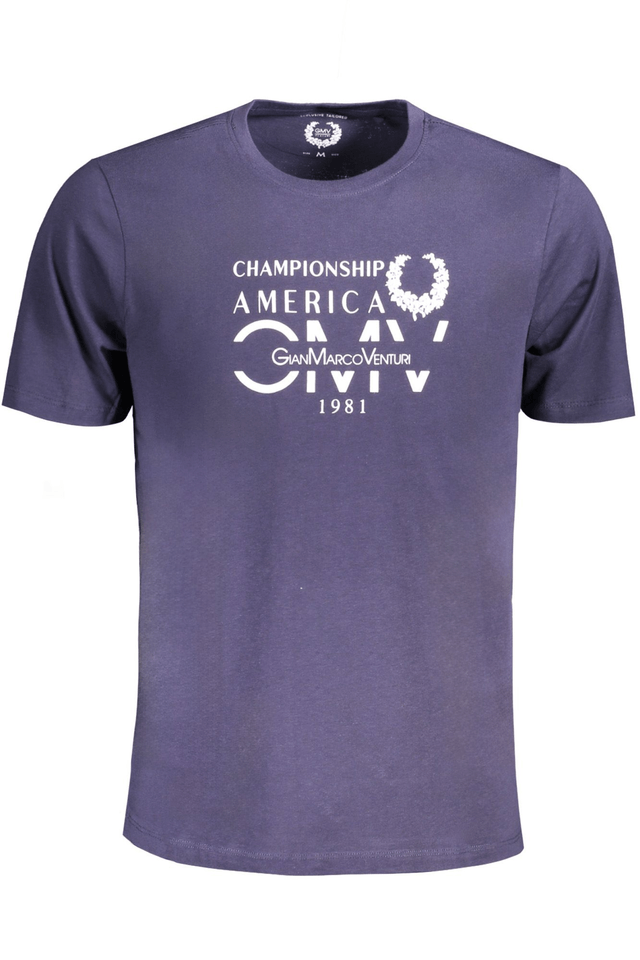 9569GIAN MARCO VENTURI T-SHIRT MANICHE CORTE UOMO BLU