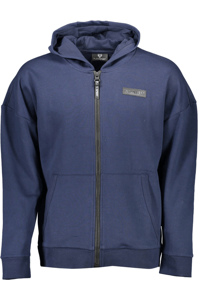 1291PLEIN SPORT FELPA CON ZIP UOMO BLU