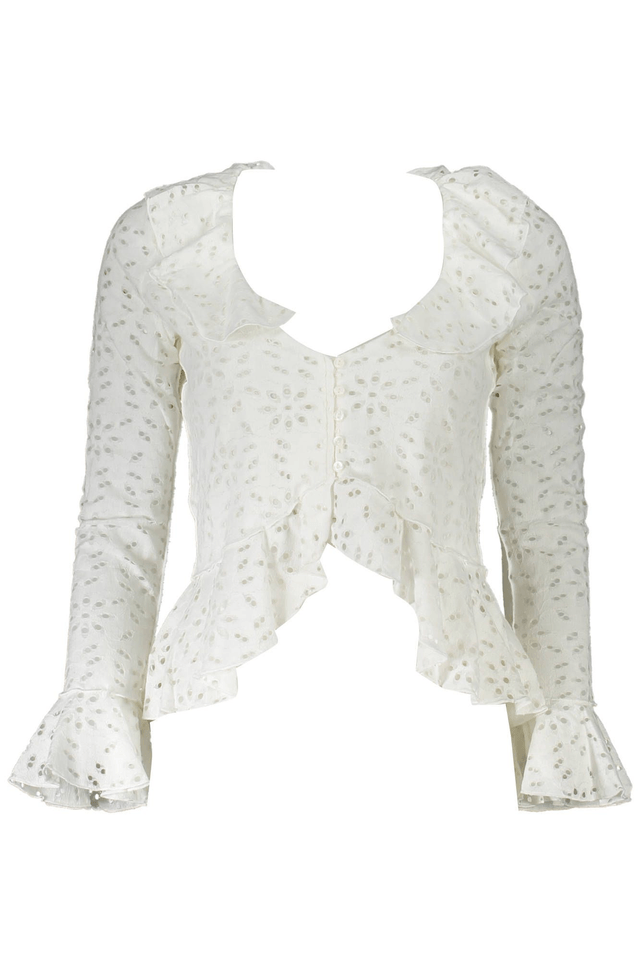 3123DESIGUAL CAMICIA MANICHE LUNGHE DONNA BIANCO