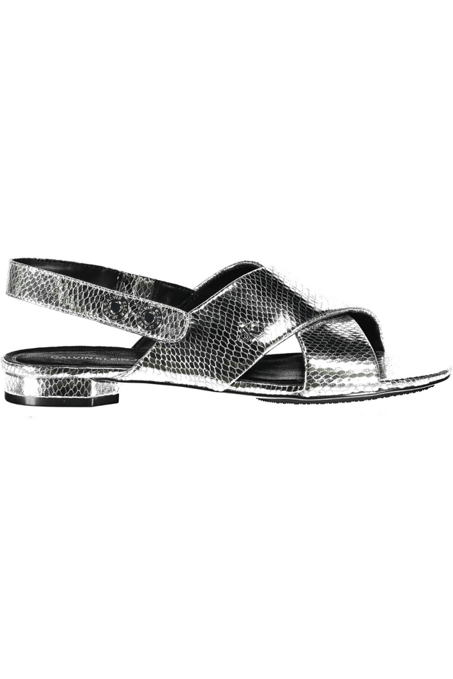 399CALVIN KLEIN CALZATURA SANDALO DONNA ARGENTO