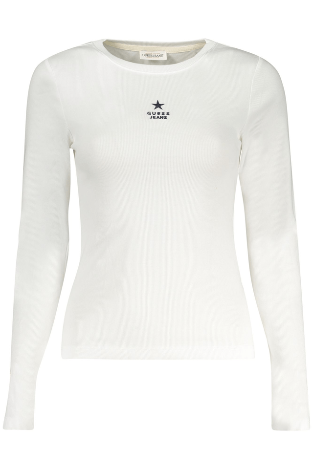 10573GUESS JEANS T-SHIRT MANICHE LUNGHE DONNA BIANCO