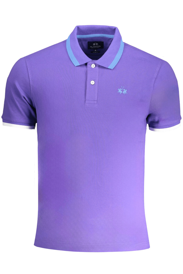 9071LA MARTINA POLO MANICHE CORTE UOMO VIOLA