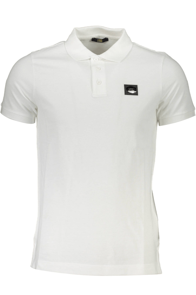 4144CAVALLI CLASS POLO MANICHE CORTE UOMO BIANCO