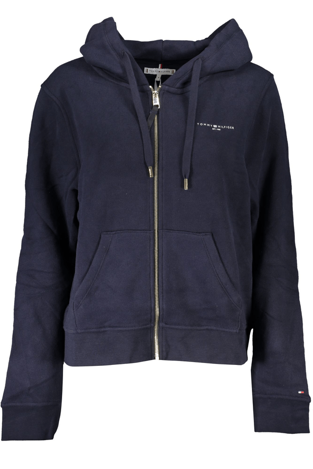 5672TOMMY HILFIGER FELPA CON ZIP DONNA BLU