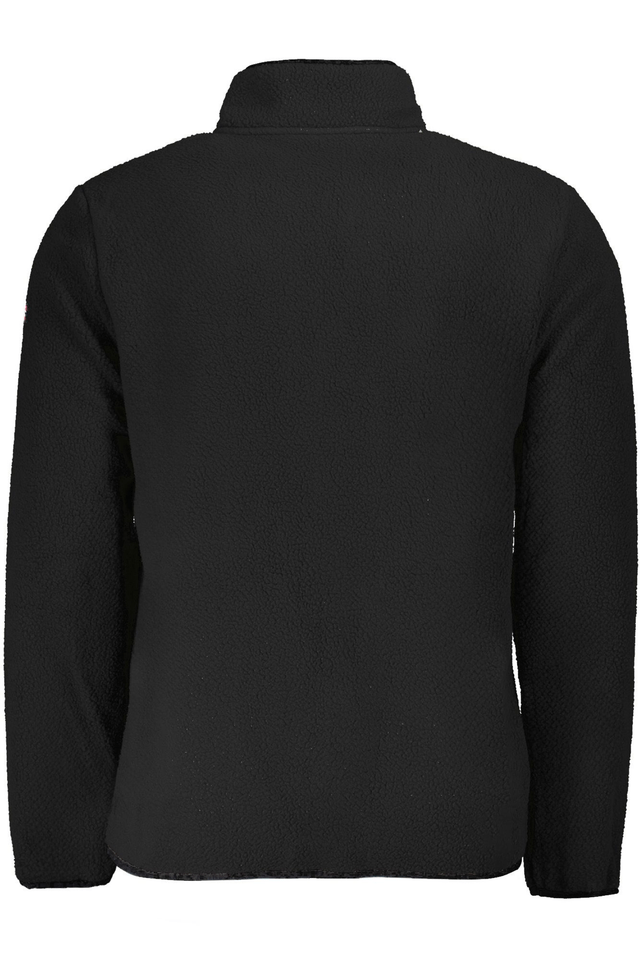 10125NORWAY 1963 FELPA CON ZIP UOMO NERO