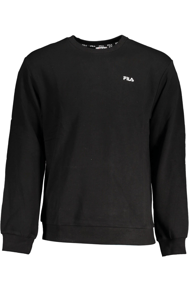 3483FILA FELPA SENZA ZIP UOMO NERO