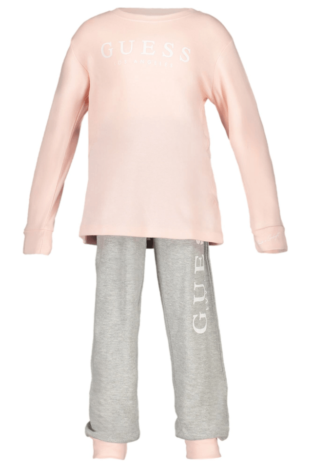 8136GUESS JEANS FELPA SENZA ZIP BAMBINA ROSA