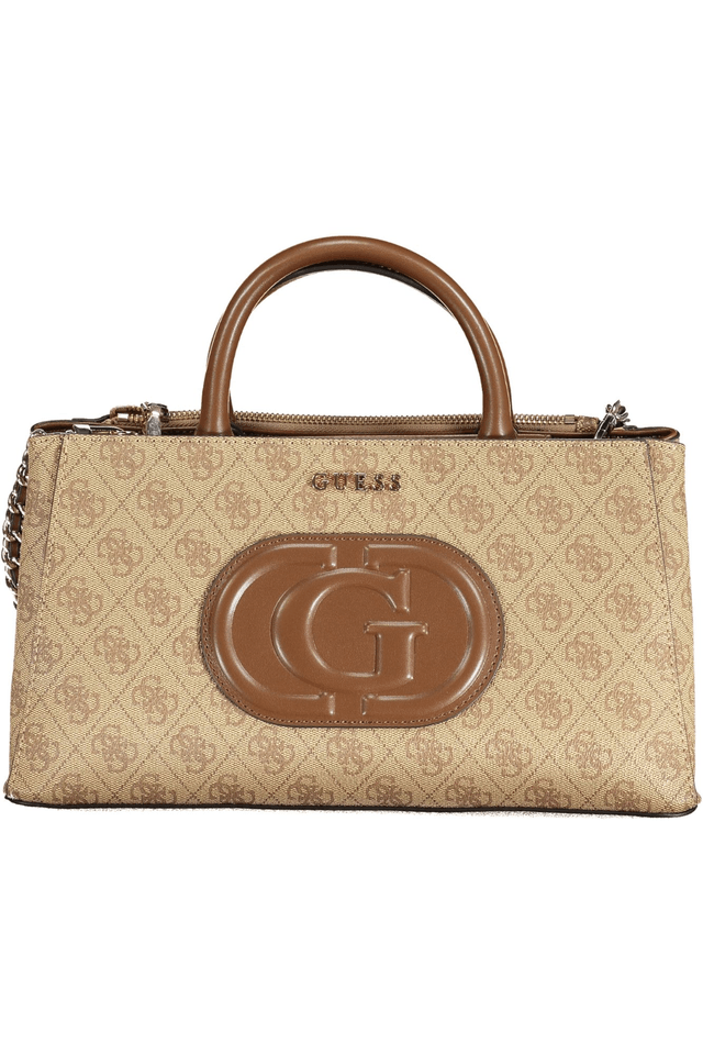9913GUESS JEANS BORSA DONNA BEIGE