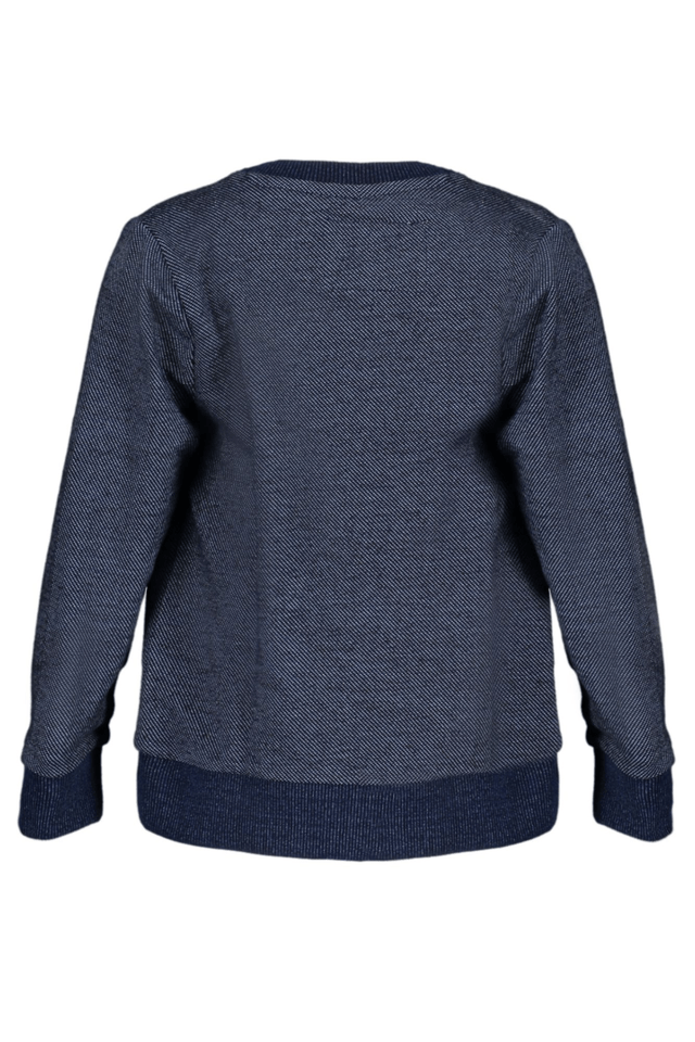 8093GUESS JEANS FELPA SENZA ZIP BAMBINO BLU