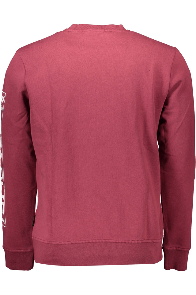 1053NAPAPIJRI FELPA SENZA ZIP UOMO ROSSO