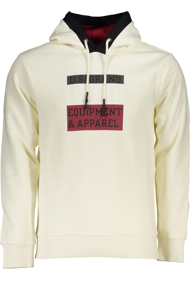 6079U.S. GRAND POLO FELPA SENZA ZIP UOMO BIANCO