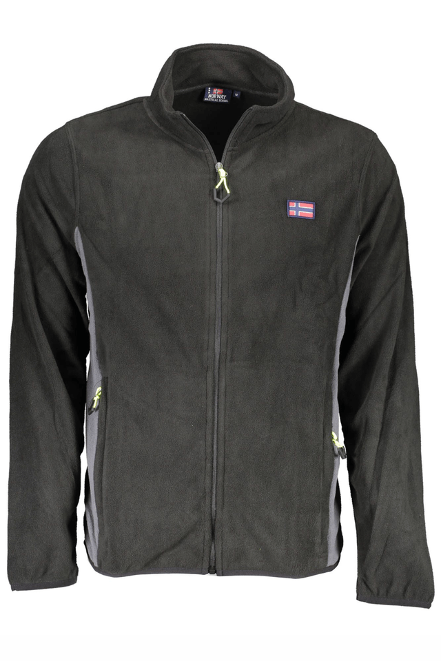 2261NORWAY 1963 FELPA CON ZIP UOMO NERO