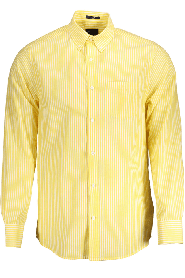 511GANT CAMICIA MANICHE LUNGHE UOMO GIALLO