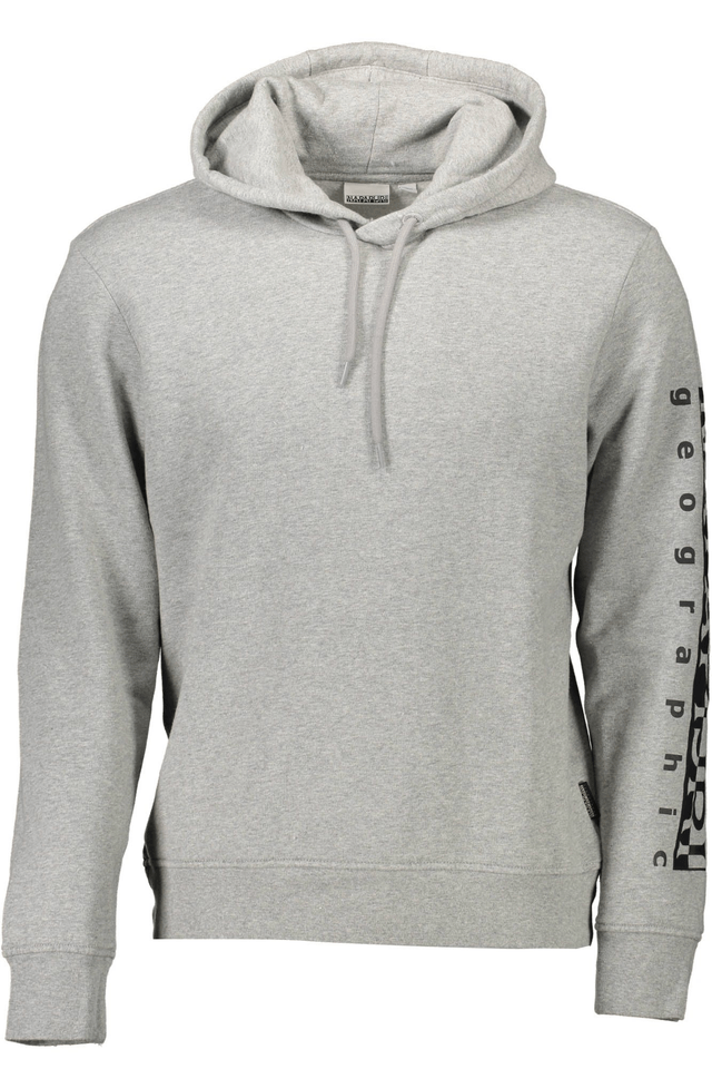1051NAPAPIJRI FELPA SENZA ZIP UOMO GRIGIO