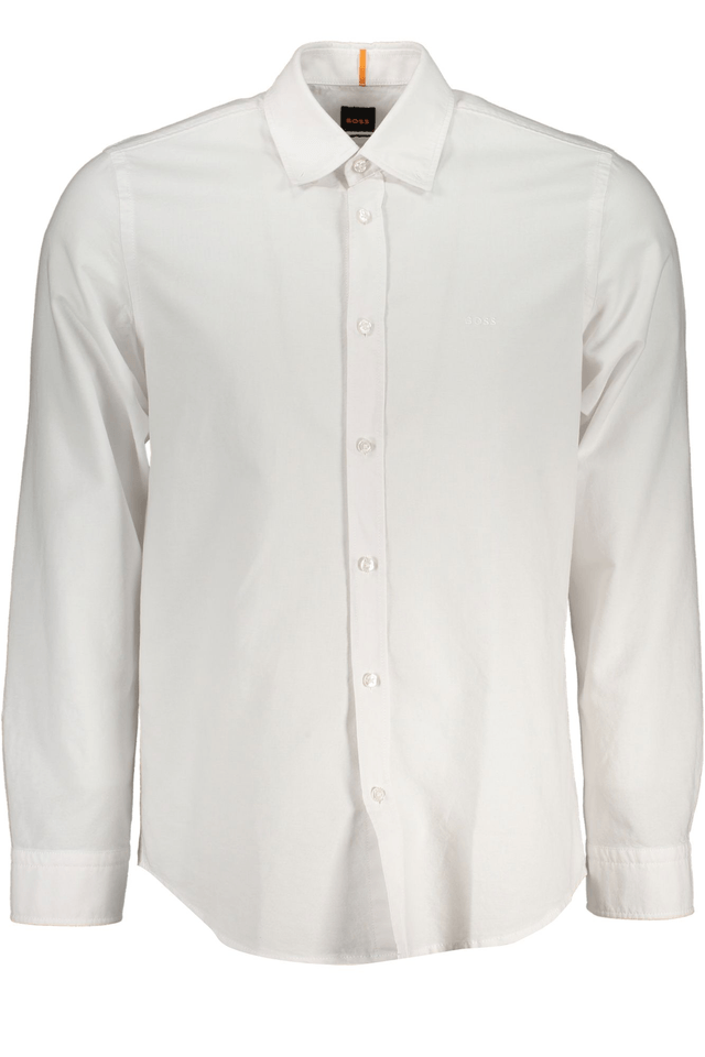 7509HUGO BOSS CAMICIA MANICHE LUNGHE UOMO BIANCO