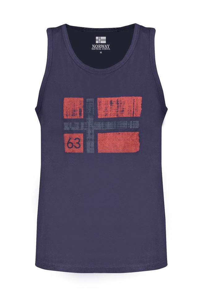 8158NORWAY 1963 CANOTTA UOMO BLU