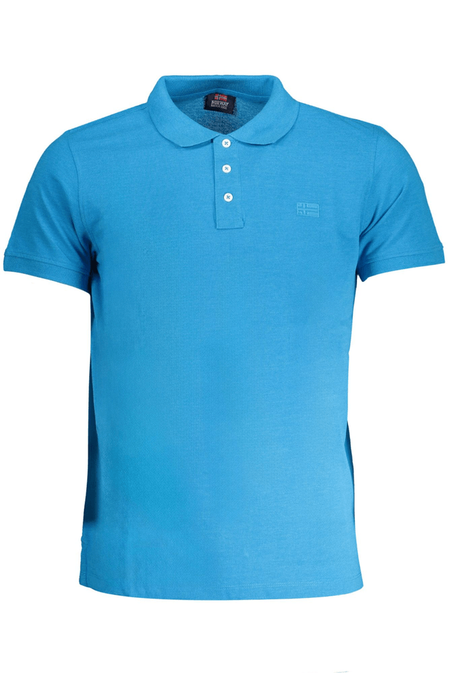 8952NORWAY 1963 POLO MANICHE CORTE UOMO BLU