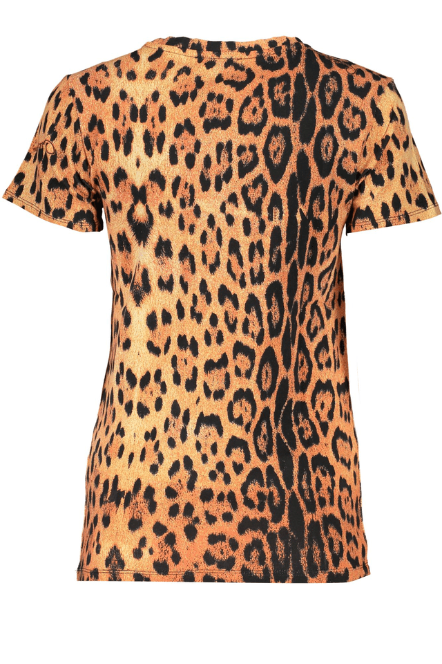 6788CAVALLI CLASS T-SHIRT MANICHE CORTE DONNA ARANCIO