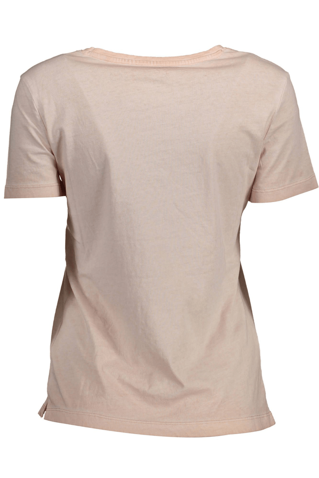 1437GUESS JEANS T-SHIRT MANICHE CORTE DONNA ROSA
