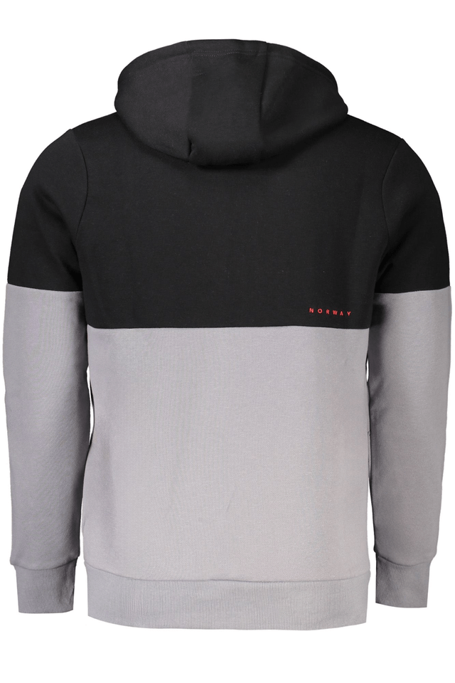 10188NORWAY 1963 FELPA CON ZIP UOMO GRIGIO