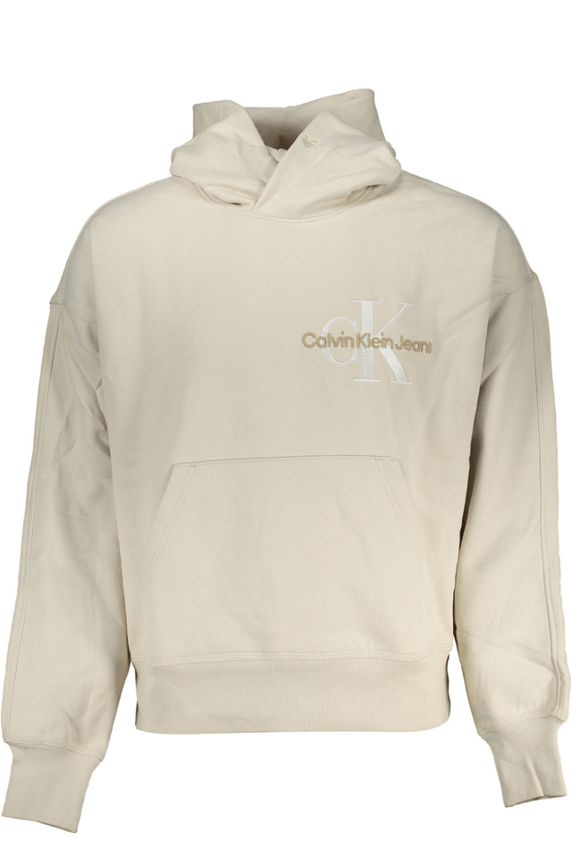 4636CALVIN KLEIN FELPA SENZA ZIP UOMO BEIGE