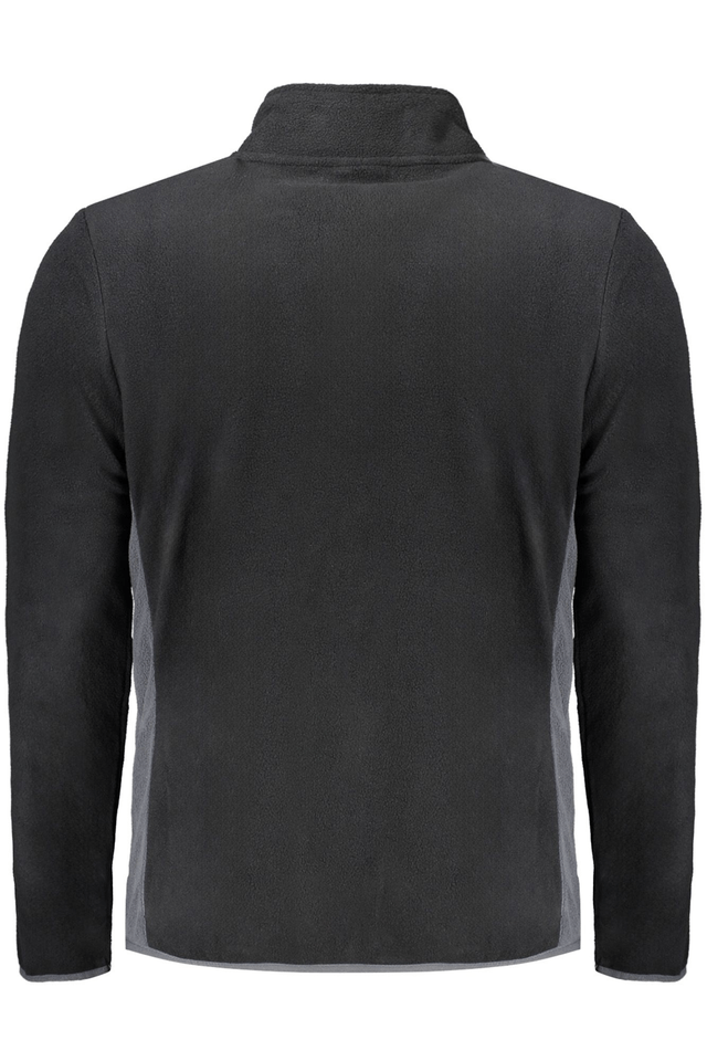 10196NORWAY 1963 FELPA CON ZIP UOMO NERO