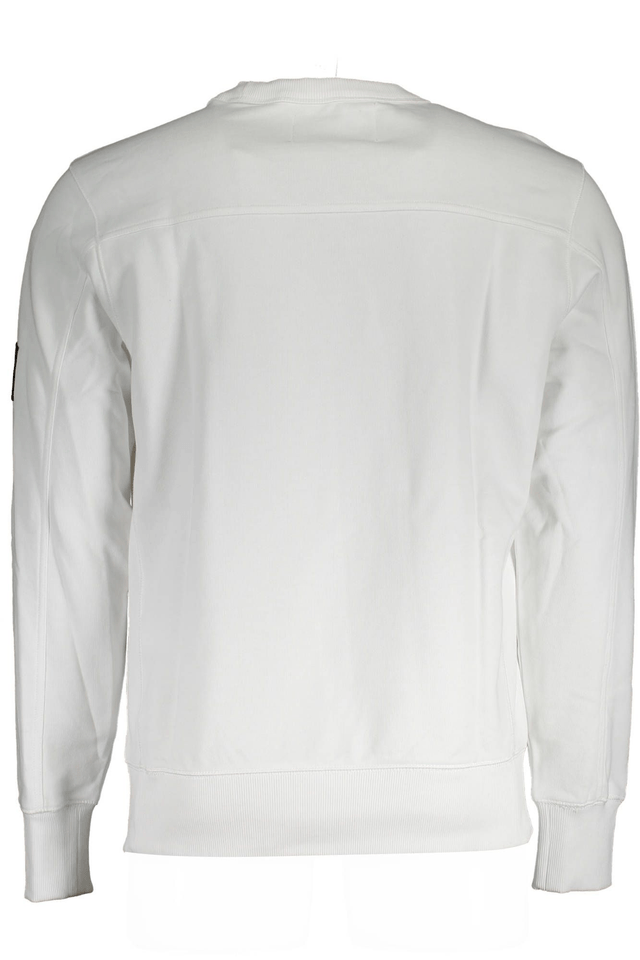 1032CALVIN KLEIN FELPA SENZA ZIP UOMO BIANCO
