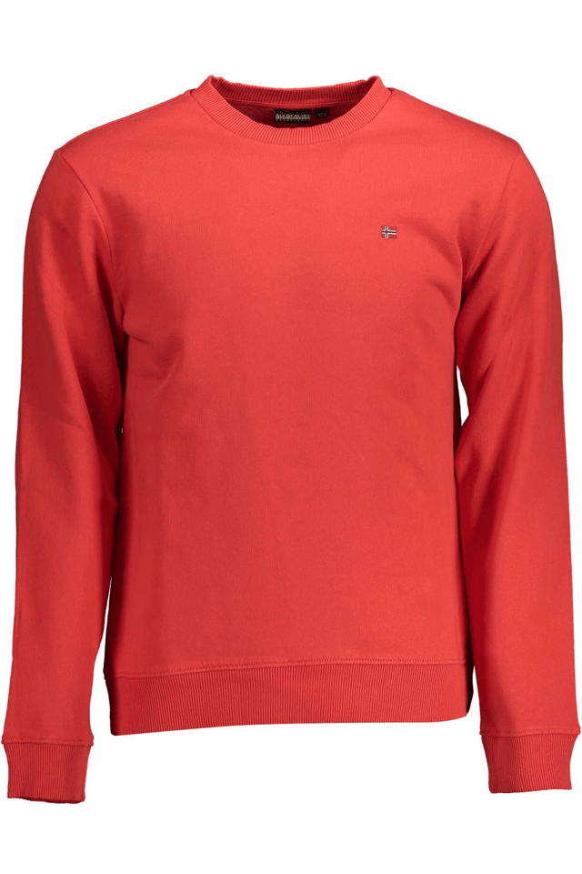 2124NAPAPIJRI FELPA SENZA ZIP UOMO ROSSO