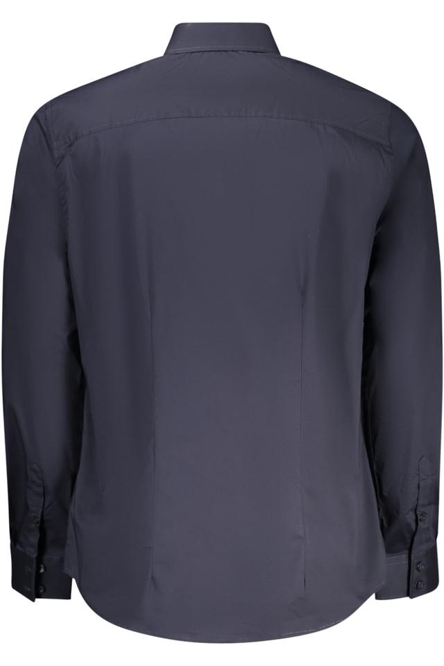 10320GUESS JEANS CAMICIA MANICHE LUNGHE UOMO BLU
