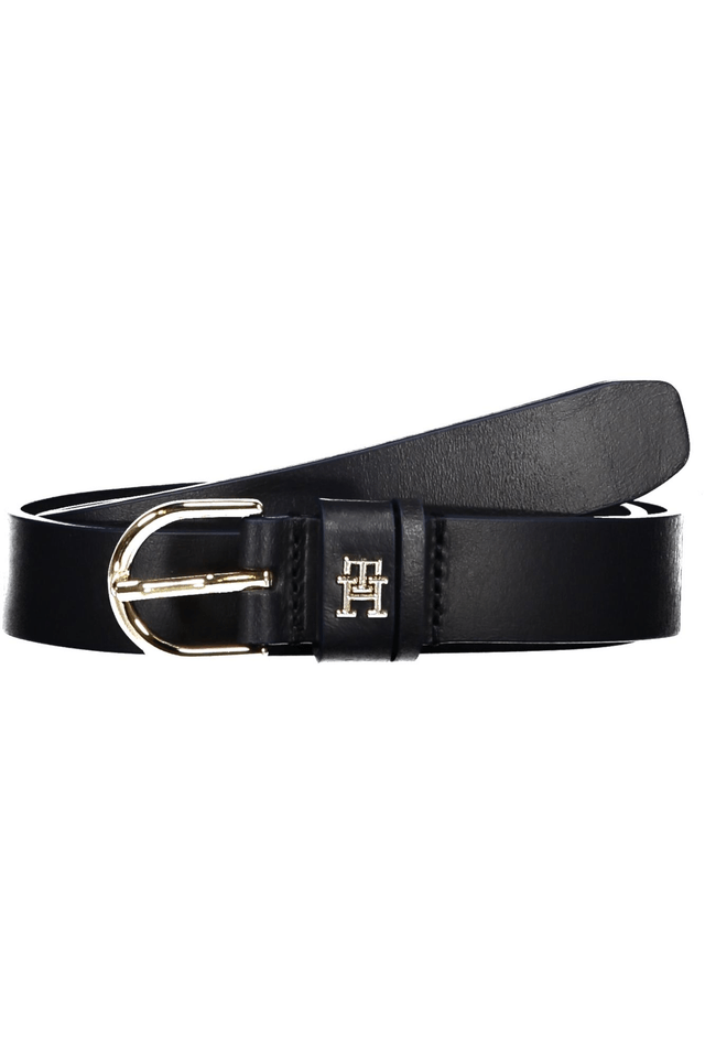 7047TOMMY HILFIGER CINTURA IN PELLE DONNA BLU