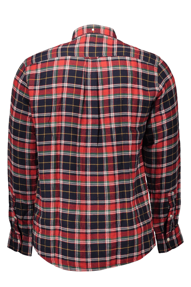 1158GANT CAMICIA MANICHE LUNGHE UOMO ROSSO