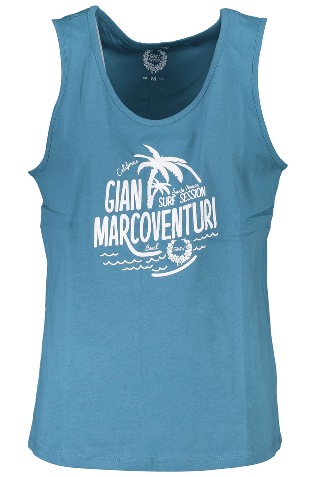 4195GIAN MARCO VENTURI CANOTTA UOMO BLU