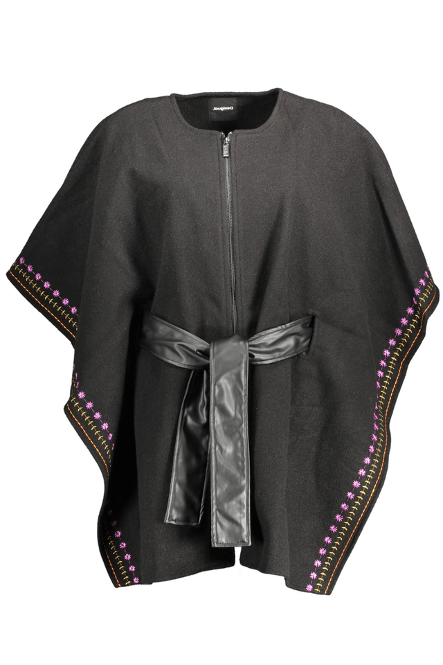 2091DESIGUAL PONCHO DONNA NERO