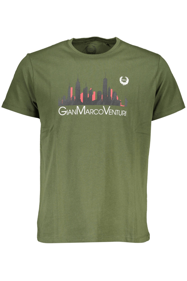 4049GIAN MARCO VENTURI T-SHIRT MANICHE CORTE UOMO VERDE