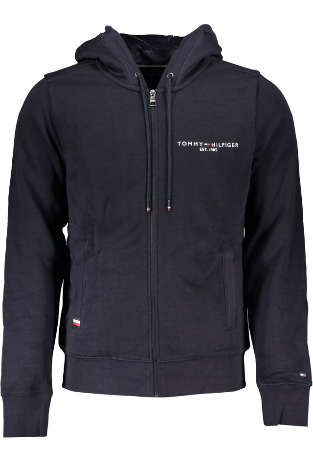 5675TOMMY HILFIGER FELPA CON ZIP UOMO BLU