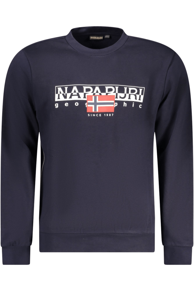 10342NAPAPIJRI FELPA SENZA ZIP UOMO BLU