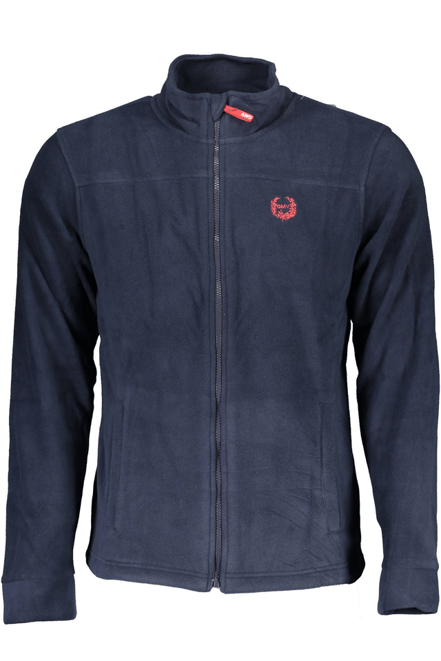 2338GIAN MARCO VENTURI FELPA CON ZIP UOMO BLU